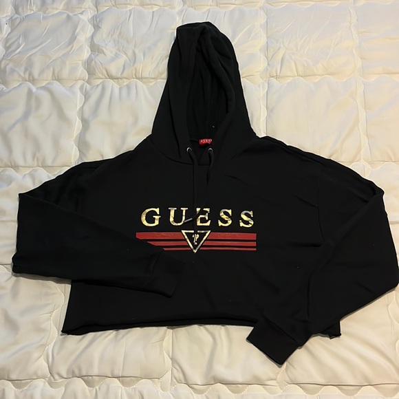 Guess Cropped Hoodie - Picture 1 of 4